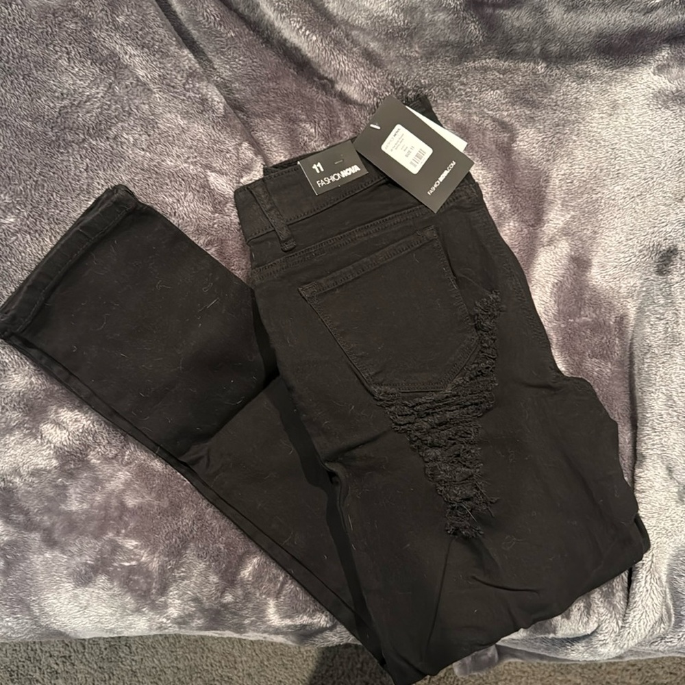 Fashion Nova Al the Booty Ripped Skinny Jeans size 11
